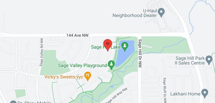map of 165 SAGE VALLEY CL NW